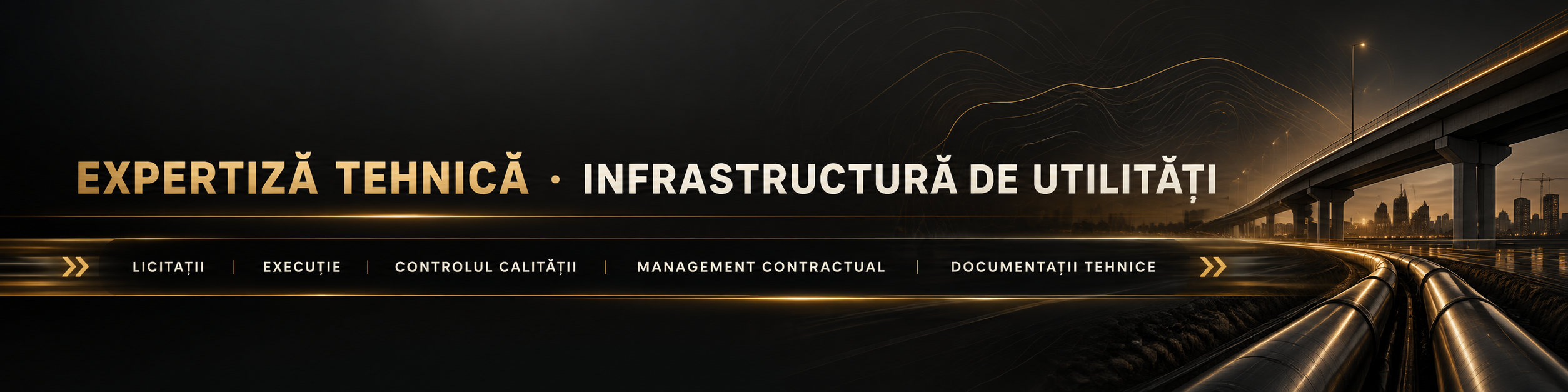 Expertiză tehnică și infrastructură de utilități – licitații, execuție, calitate, management contractual și documentații tehnice